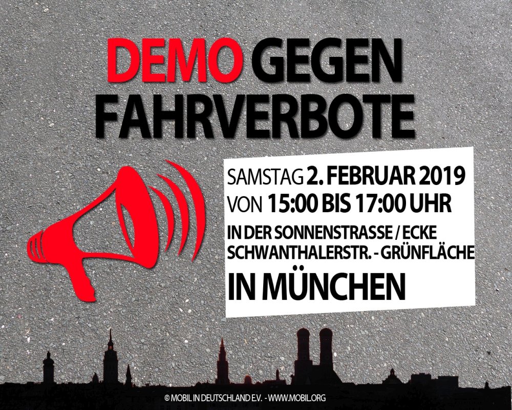 Demo gegen Dieselfahrverbot München